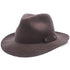 Journey - Walrus Hats Navy Wool Felt Fedora Crushable Hat - H7009